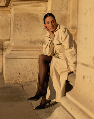 Brunette The Label Trench Coat | Cream