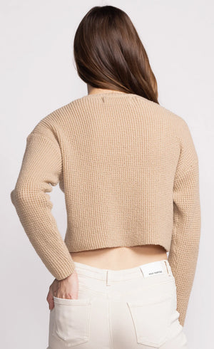 Pink Martini Tobi Sweater | Off White, Black + Beige