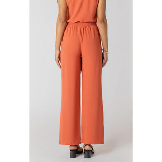 Room 34 High Waist Flowy Wide Leg Pants | Copper