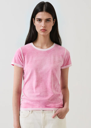Patrick Assaraf Lightweight Cotton Classic T-Shirt | Rose, Cactus + Fondue