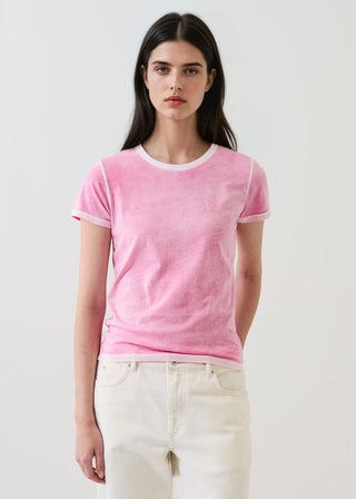 Patrick Assaraf Lightweight Cotton Classic T-Shirt | Rose, Cactus + Fondue
