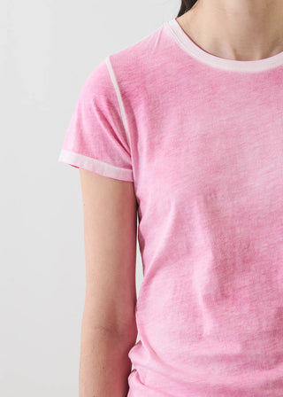 Patrick Assaraf Lightweight Cotton Classic T-Shirt | Rose, Cactus + Fondue
