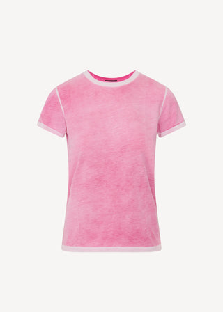 Patrick Assaraf Lightweight Cotton Classic T-Shirt | Rose, Cactus + Fondue