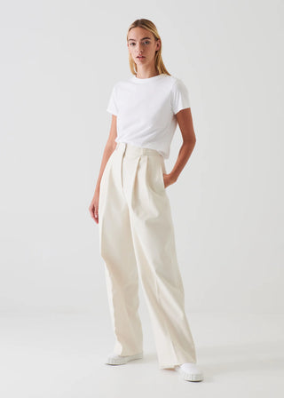 Patrick Assaraf Stretch Slim T-Shirt | White + Black