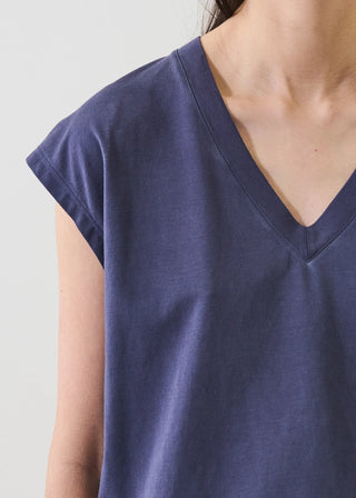 Patrick Assaraf Stretch Dolman V-Neck | Indigo