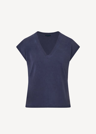 Patrick Assaraf Stretch Dolman V-Neck | Indigo