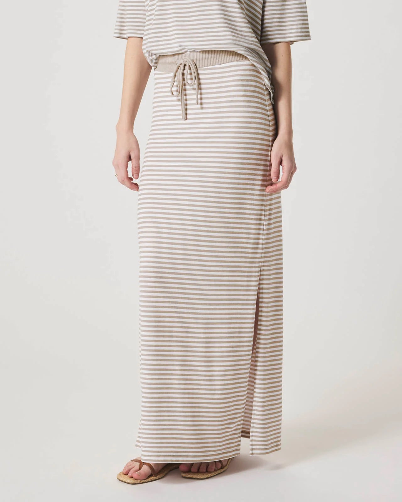 Splendid Brooke Stripe Skirt | Fawn
