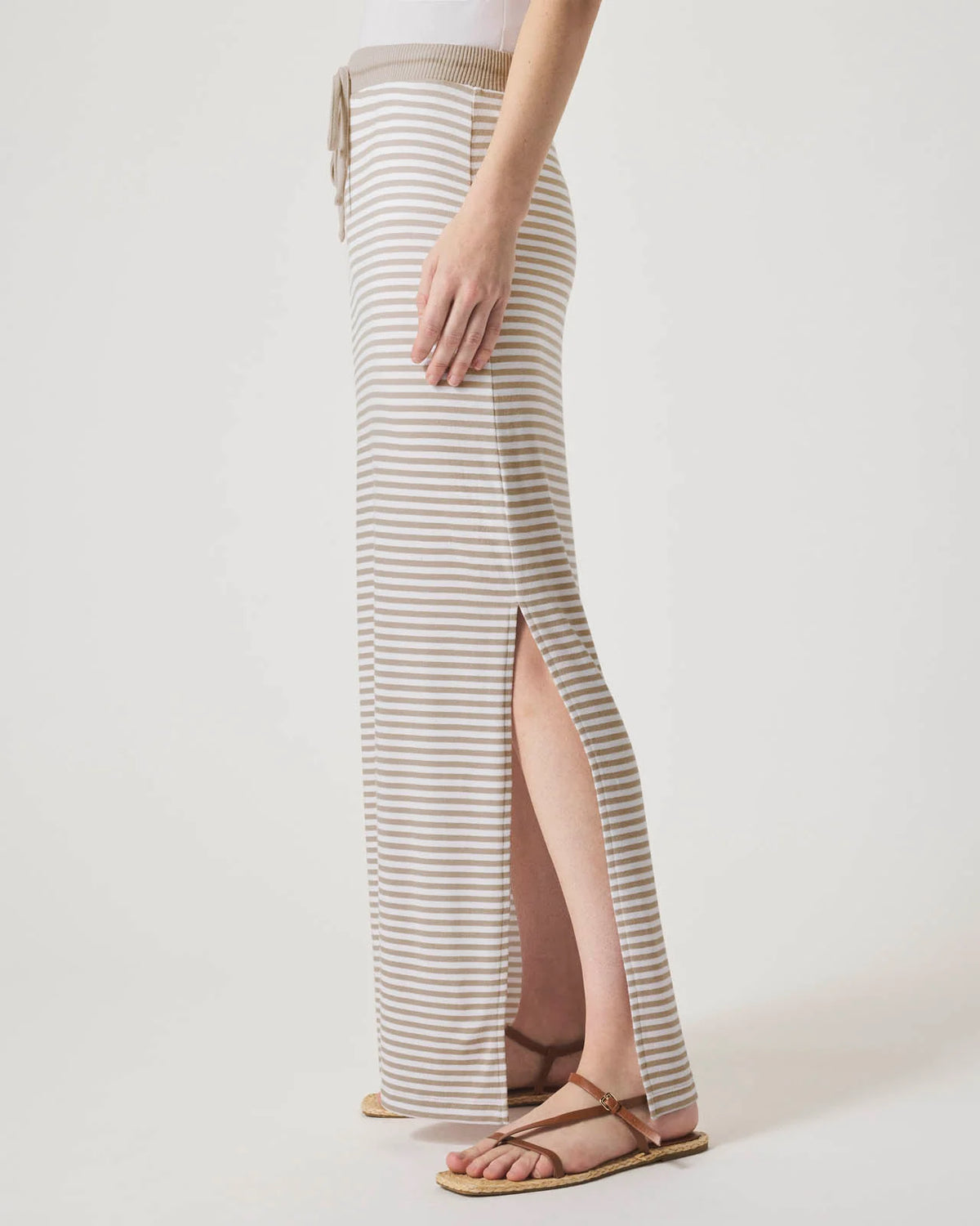 Splendid Brooke Stripe Skirt | Fawn