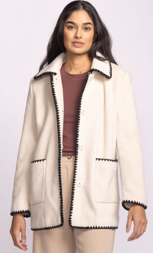 Pink Martini Mae Coat | Off White