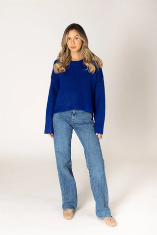 Lyla & Luxe Must Have Crew | Cobalt