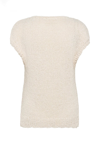 Cream Stef Slipover Perfectly | Pale Melange