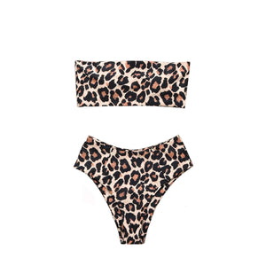 Shady Lady Malibu Two Piece Swimsuit | Leopard