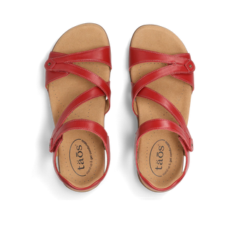 Taos Big Time Sandal | Natural, Black + Red