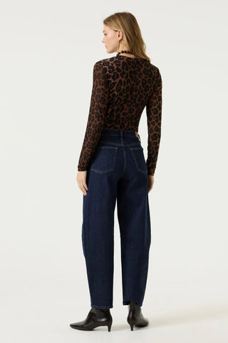 Garcia Long Sleeve Printed Top | Black Print