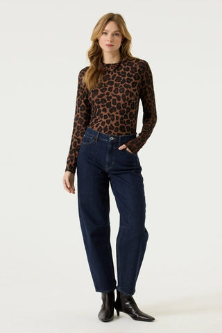 Garcia Long Sleeve Printed Top | Black Print