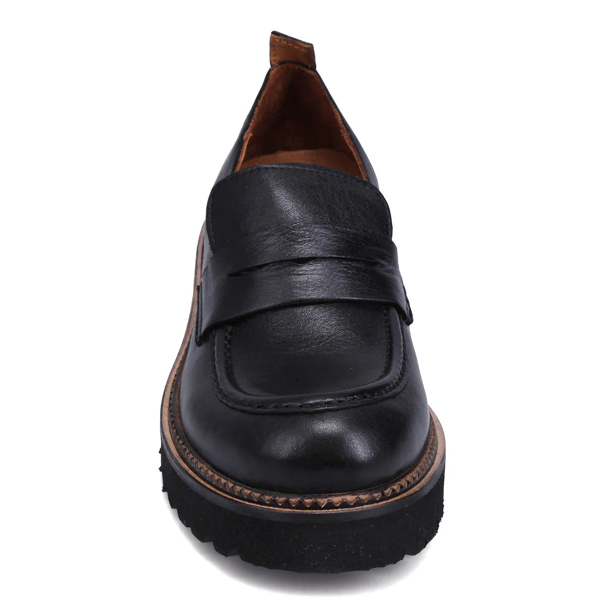 Bueno Annie Loafer | Black + Merlot