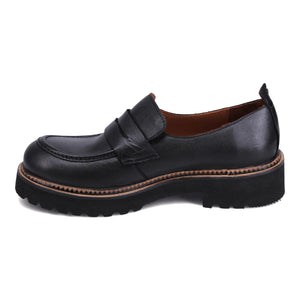 Bueno Annie Loafer | Black + Merlot