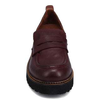 Bueno Annie Loafer | Black + Merlot
