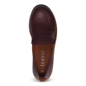 Bueno Annie Loafer | Black + Merlot