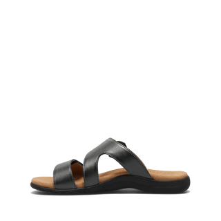 Taos Westside Sandal | Black Metallic + Champagne