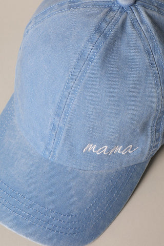 Fashion City Mama Lettering Baseball Cap | Pink + Blue