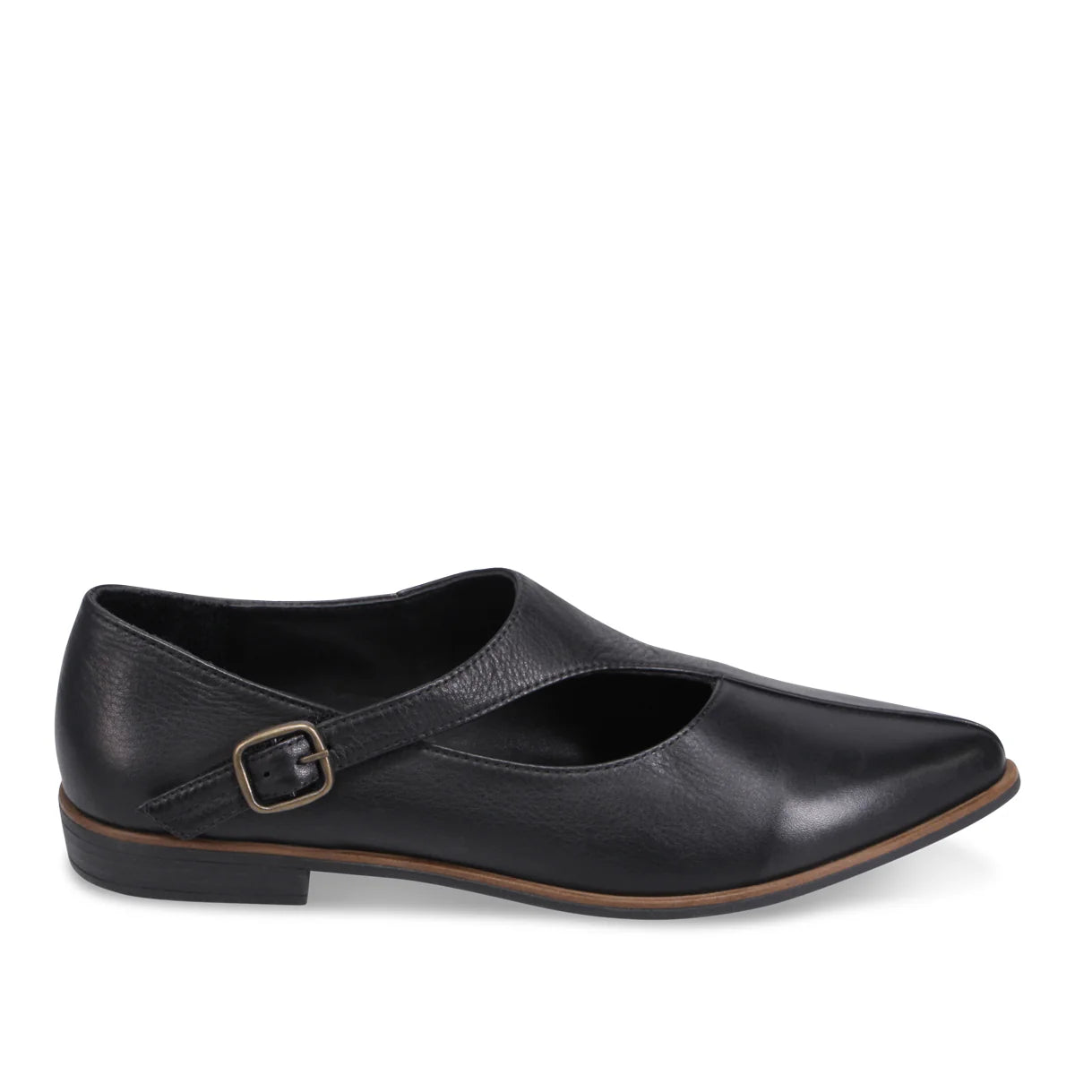 Buenos Bev Leather Shoe | Black