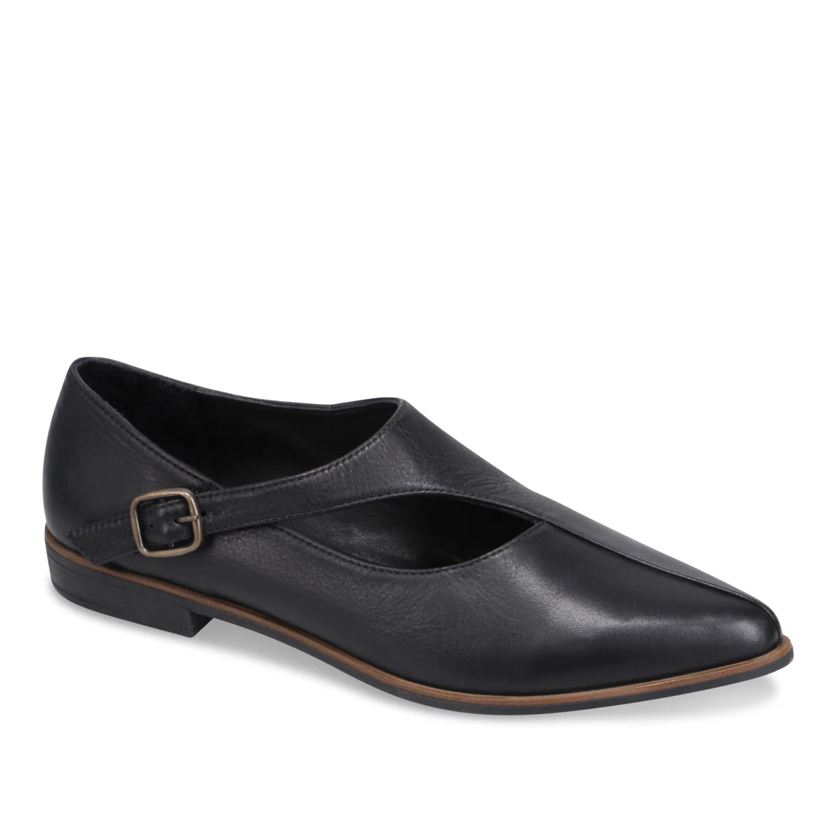 Buenos Bev Leather Shoe | Black