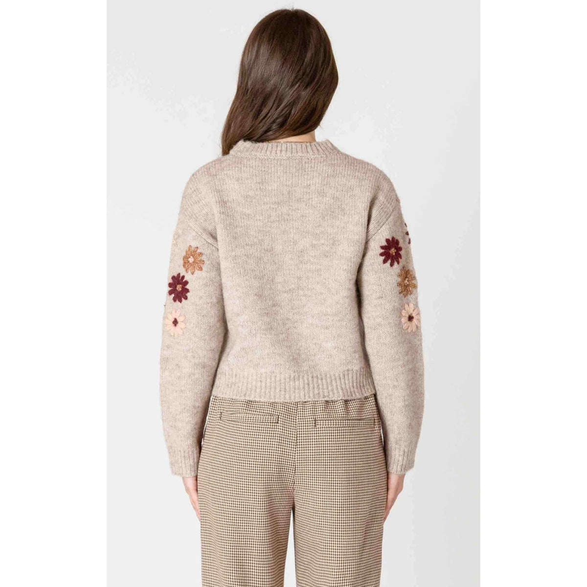 Dex Floral Applique Sweater | Floral