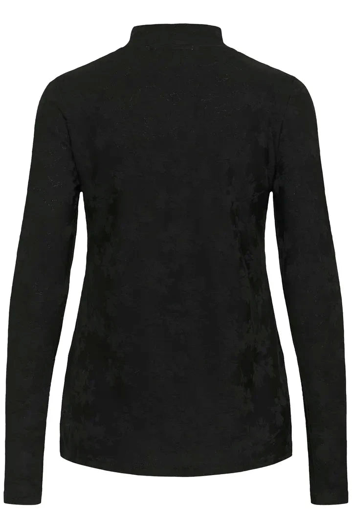 Cream Turtleneck | Black