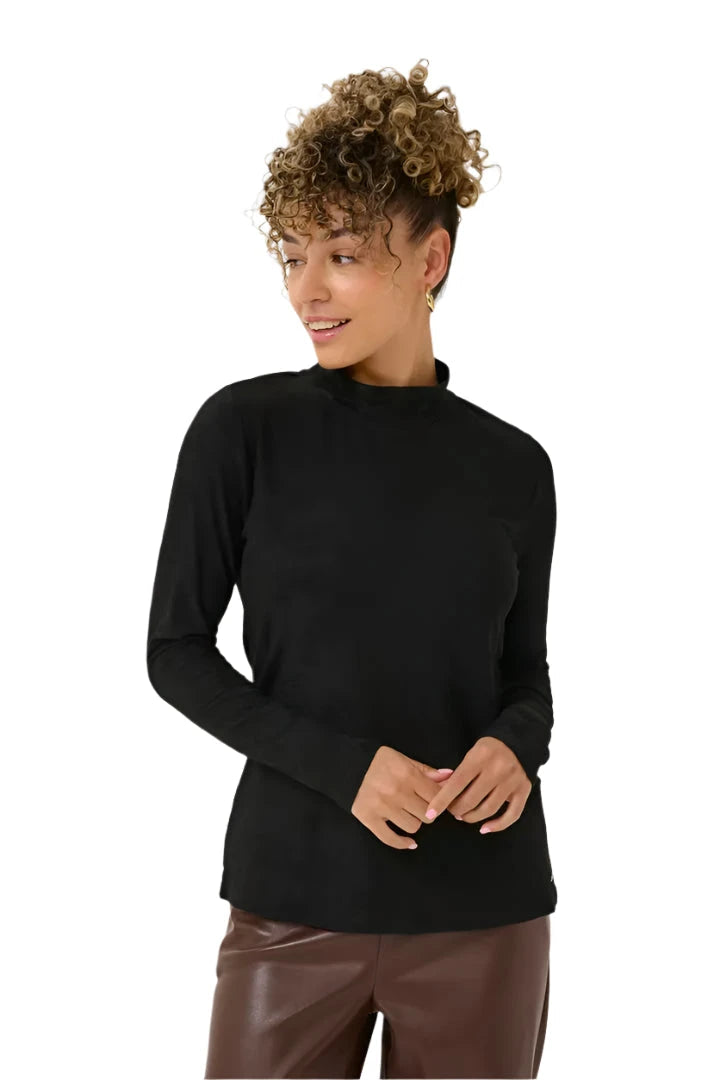 Cream Turtleneck | Black