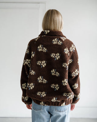 Brunette The Label Raglan Sherpa Jacket | Brown