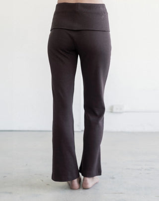 Brunette The Label Waffle Lounge Pant | Espresso