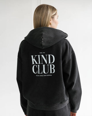 Brunette The Label Full Zip Sweater | Washed Black
