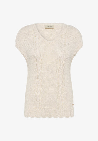 Cream Stef Slipover Perfectly | Pale Melange