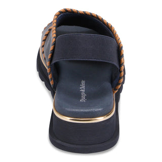 Django & Juliette Carlenet Platform Sandal | Navy-Tan