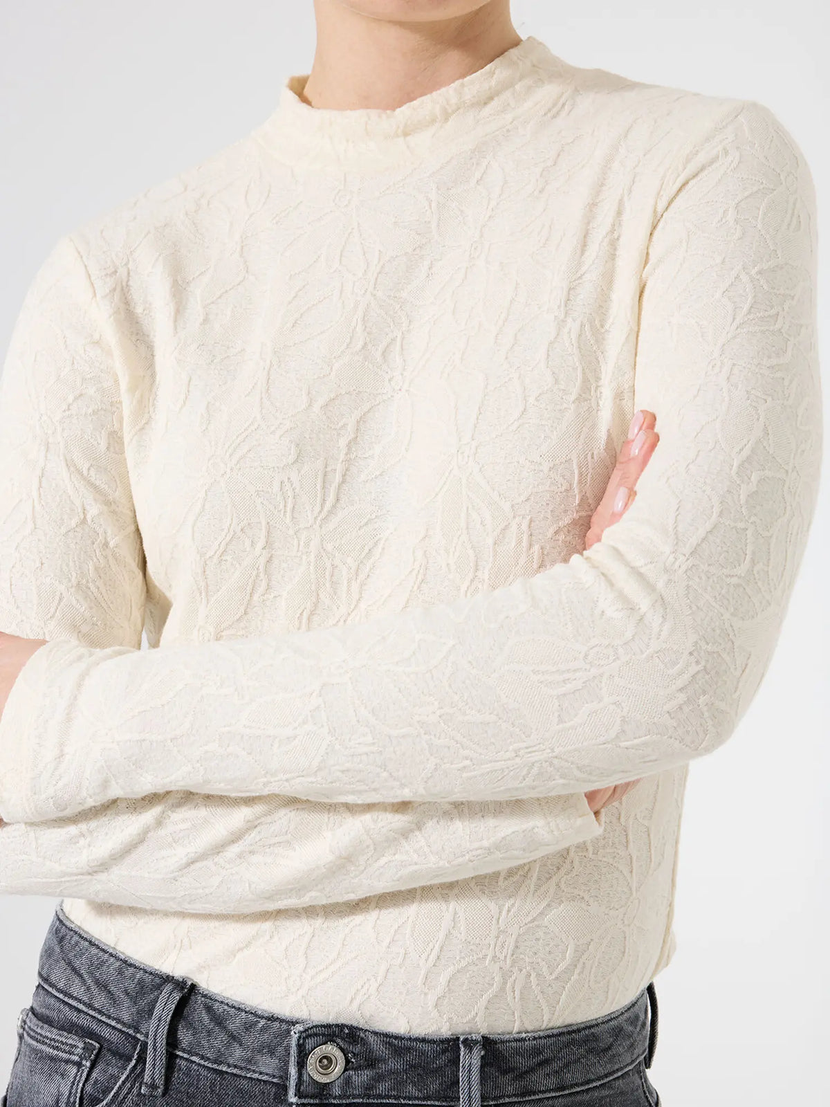 Garcia Long Sleeve Shirt | Black + Off White