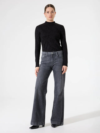 Garcia Long Sleeve Shirt | Black + Off White