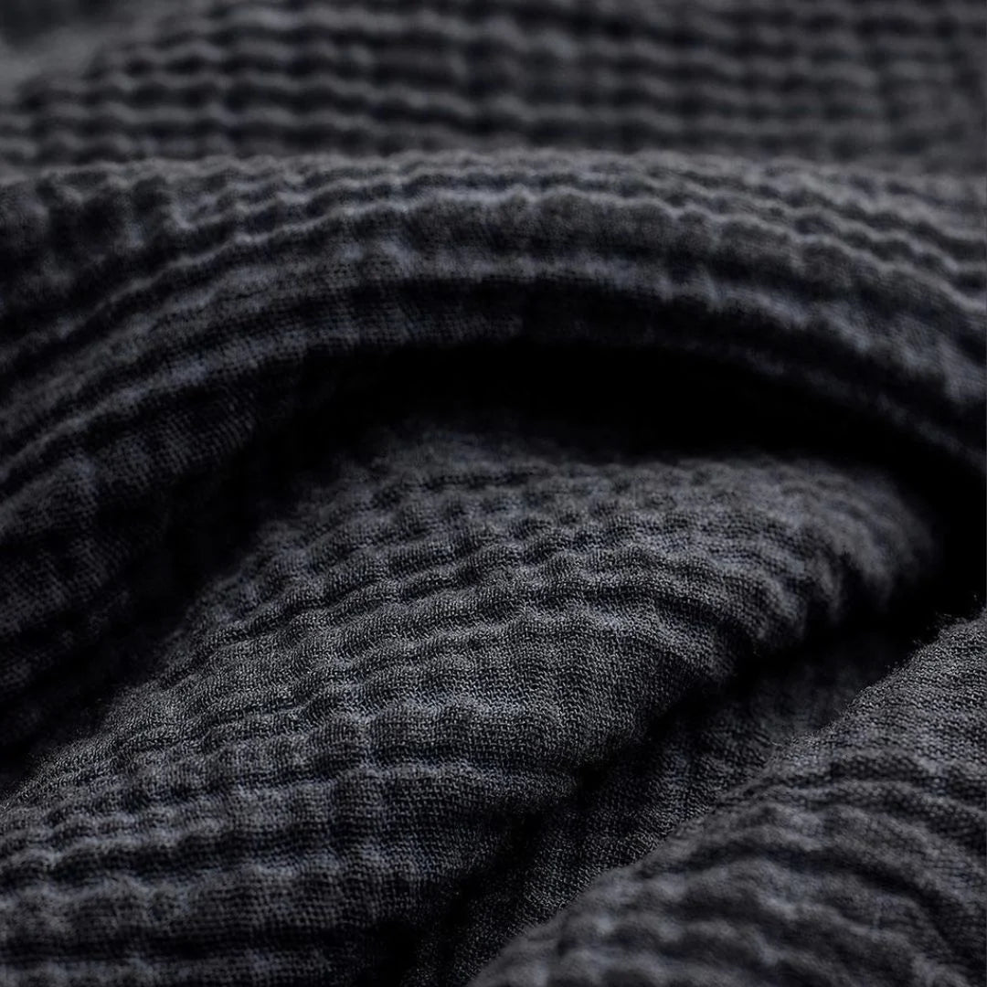 Pokoloko Crinkle Palazzo Pant | Black + Cream