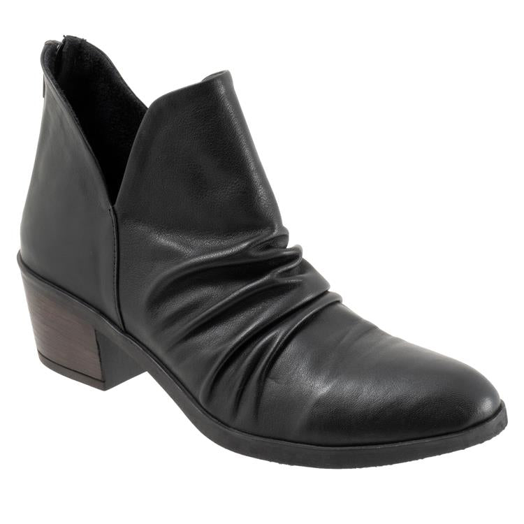 Bueno Cori Leather Ankle Boot | Black + Merlot