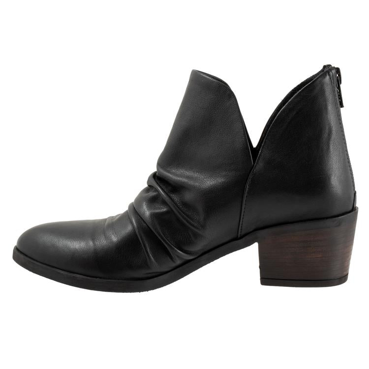 Bueno Cori Leather Ankle Boot | Black + Merlot