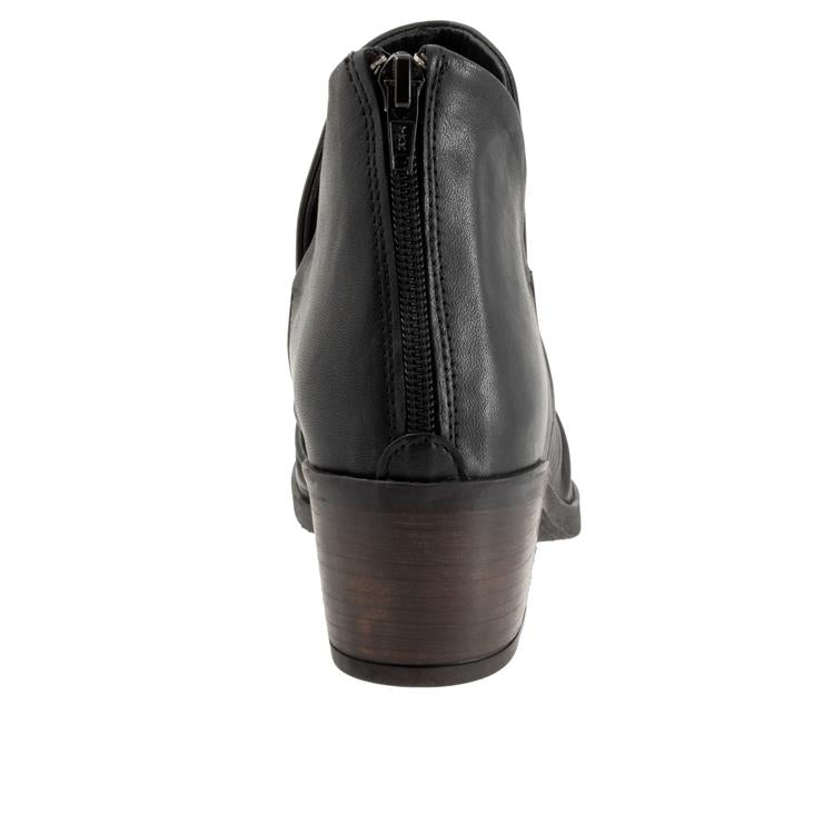 Bueno Cori Leather Ankle Boot | Black + Merlot