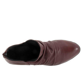 Bueno Cori Leather Ankle Boot | Black + Merlot