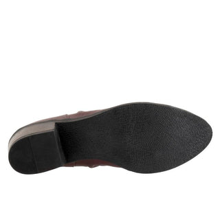 Bueno Cori Leather Ankle Boot | Black + Merlot