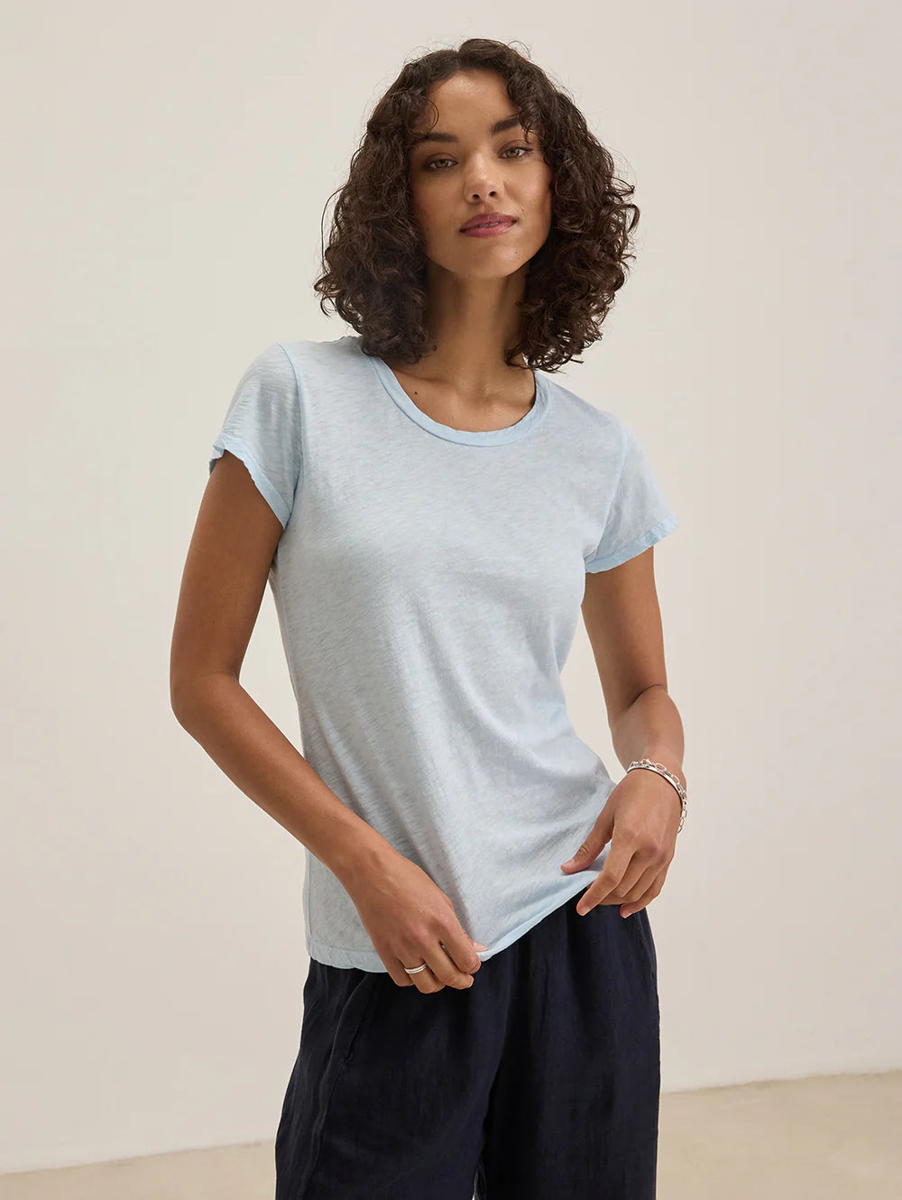 Velvet By Graham & Spencer Odelia Cotton Slub Top | Capri