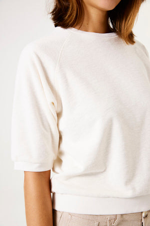 Garcia Sweater | Ecru + Blue