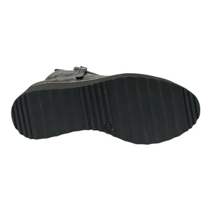 Django & Juliette Oh My Leather Shoe | Black Silver