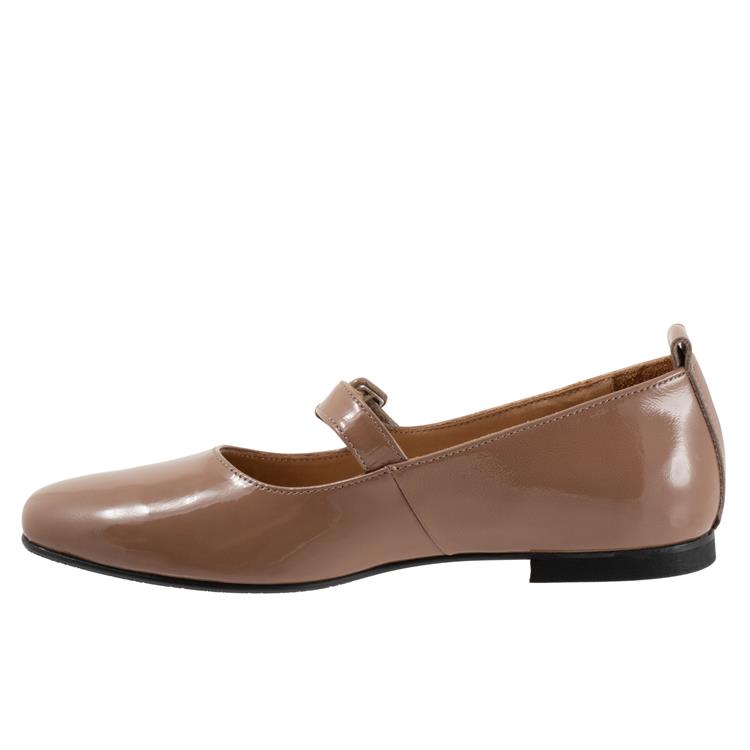 Bueno Eliana Paten Mary Jane Patent Shoe | Taupe