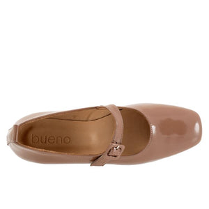 Bueno Eliana Paten Mary Jane Patent Shoe | Taupe