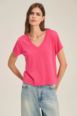 Velvet By Graham & Spencer Elisha Tee | Raspberry & Midnight