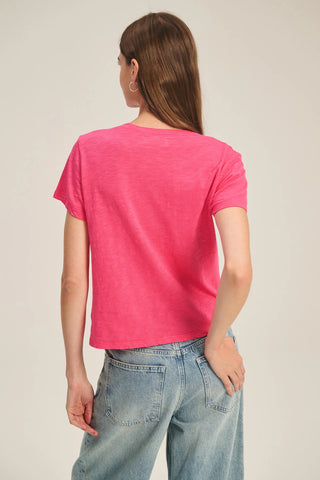 Velvet By Graham & Spencer Elisha Tee | Raspberry & Midnight
